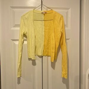 Light/dark yellow cardigan